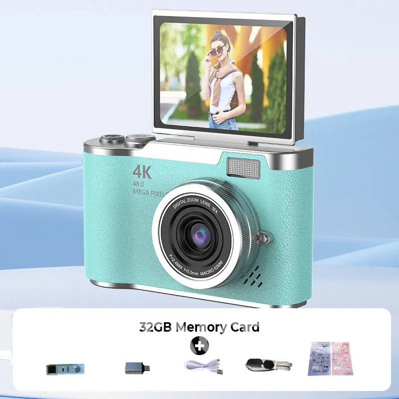 4K HD Flip-Screen Digital Camera✈️32GB-64GB free shipping cetaut