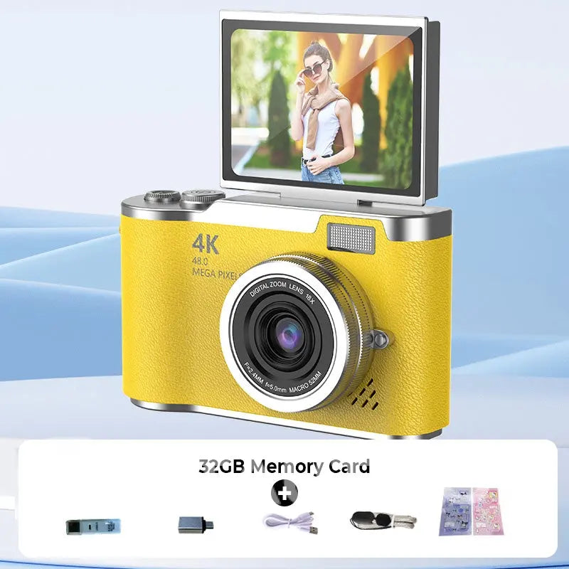 4K HD Flip-Screen Digital Camera✈️32GB-64GB free shipping cetaut