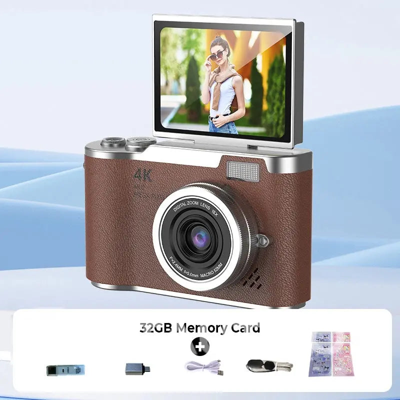 4K HD Flip-Screen Digital Camera✈️32GB-64GB free shipping cetaut