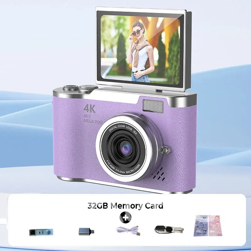 4K HD Flip-Screen Digital Camera✈️32GB-64GB free shipping cetaut