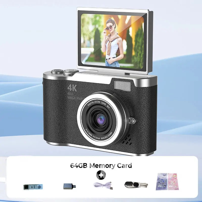 4K HD Flip-Screen Digital Camera✈️32GB-64GB free shipping cetaut