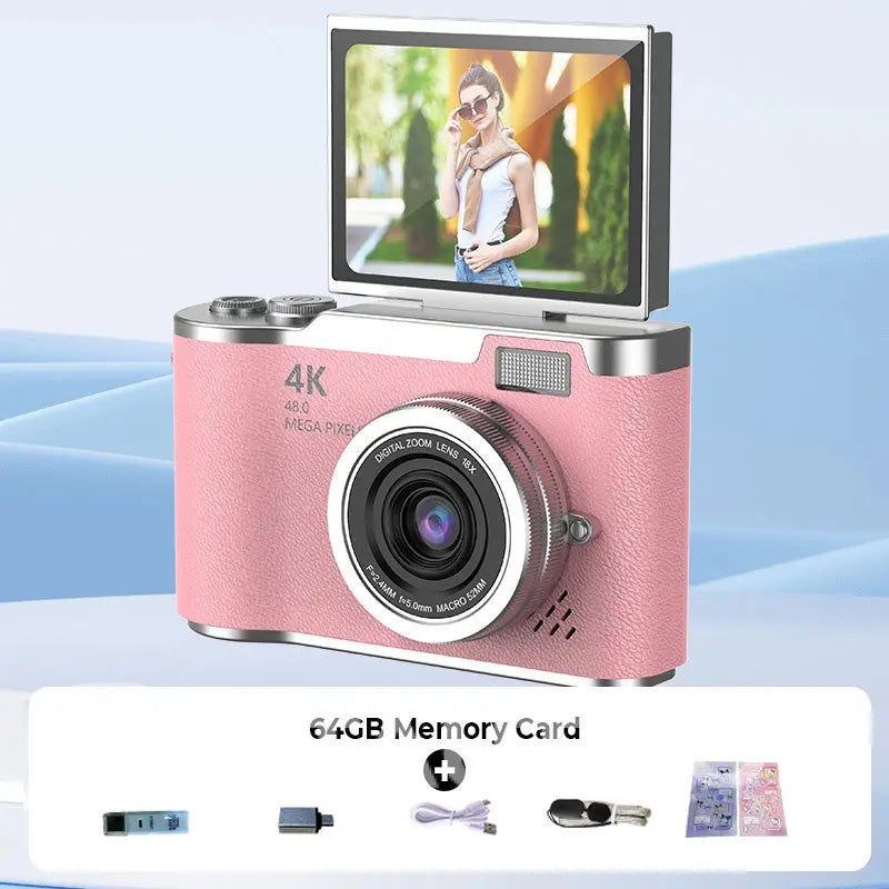 4K HD Flip-Screen Digital Camera✈️32GB-64GB free shipping cetaut