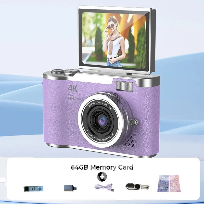 4K HD Flip-Screen Digital Camera✈️32GB-64GB free shipping cetaut