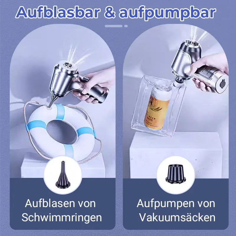 Kabelloser Auto-Staubsauger [2025] – 9000/12000PA Starkleistung, 60min Akku, HEPA-Filter, Ultra-Leicht (290g) für Auto & Sofa – Inkl. 3 Aufsätze cetaut