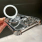 Sturzsichere, transparente iPhone-Hülle mit Ringständer cetaut