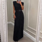 Einfarbiger Jumpsuit mit Rundhalsausschnitt cetaut
