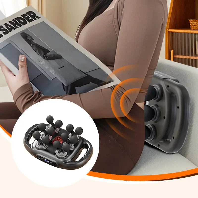 Multifunktionale, automatische Massagepistole mit 12 Köpfen cetaut