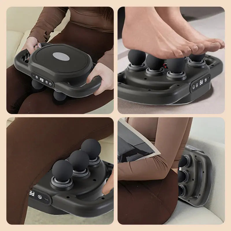 Multifunktionale, automatische Massagepistole mit 12 Köpfen cetaut