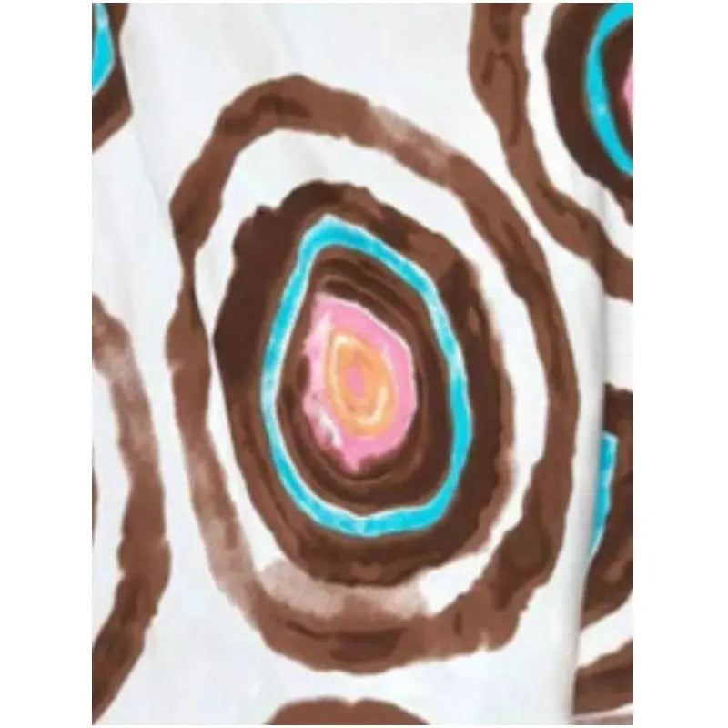 Spaghettiträgerkleid mit Boho-Print und lockerem Schnitt cetaut