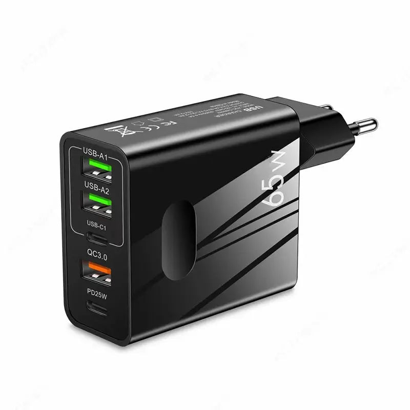 [Praktisches Geschenk] 65W Schnellladegerät mit mehreren Anschlüssen cetaut