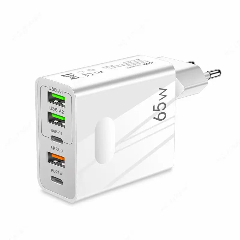 [Praktisches Geschenk] 65W Schnellladegerät mit mehreren Anschlüssen cetaut