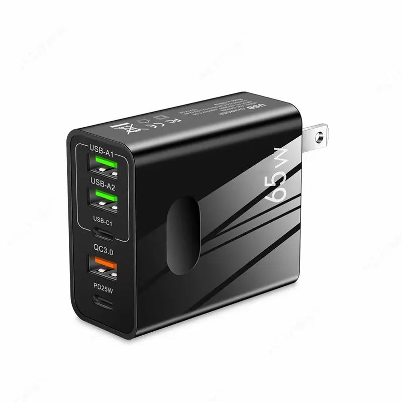 [Praktisches Geschenk] 65W Schnellladegerät mit mehreren Anschlüssen cetaut