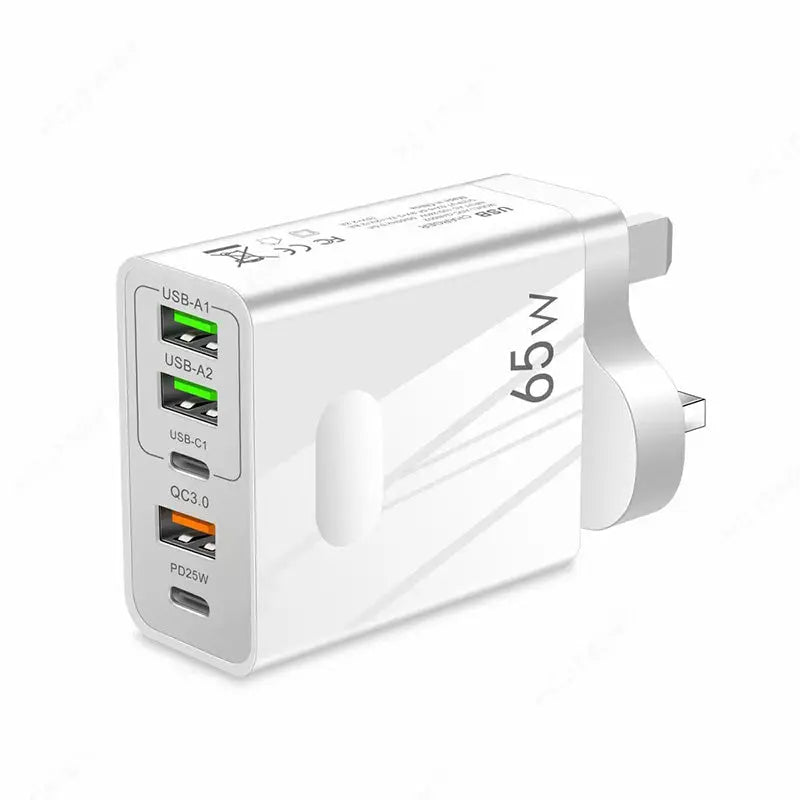 [Praktisches Geschenk] 65W Schnellladegerät mit mehreren Anschlüssen cetaut