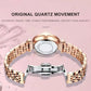 Luxus Uhren für Damen Edelstahl Wasserdicht Quarz Weiblich Armbanduhr Mädchen Geschenk+Box cetaut