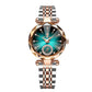 Luxus Uhren für Damen Edelstahl Wasserdicht Quarz Weiblich Armbanduhr Mädchen Geschenk+Box cetaut