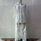 Damen-Zweiteiler: Bluse mit Knopfleiste & Hose cetaut