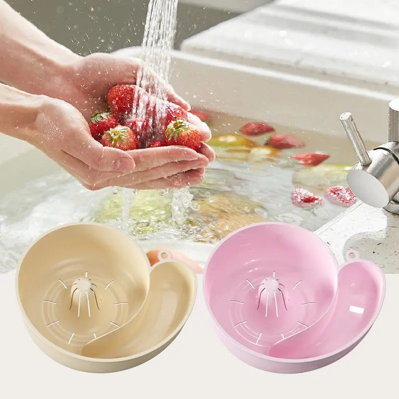 Automatic Fruit ＆ Vegetable Washing Drainage Basket cetaut