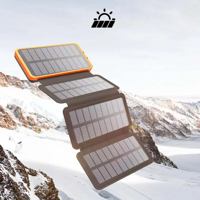 25000mAh Solar-Powerbank mit hoher Kapazität - schnelles Aufladen cetaut
