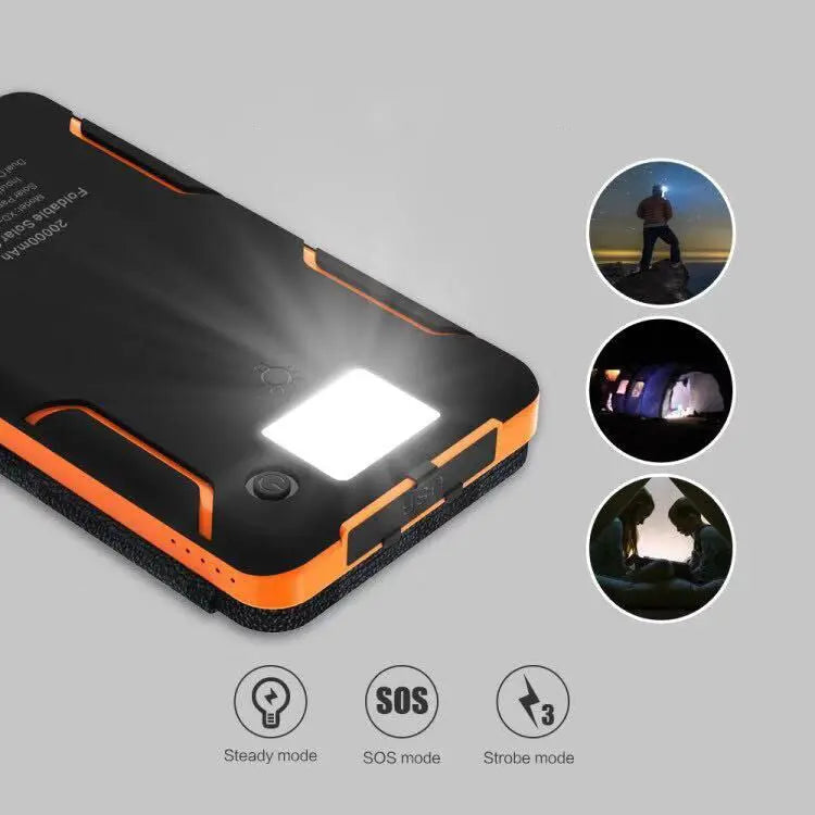 25000mAh Solar-Powerbank mit hoher Kapazität - schnelles Aufladen cetaut