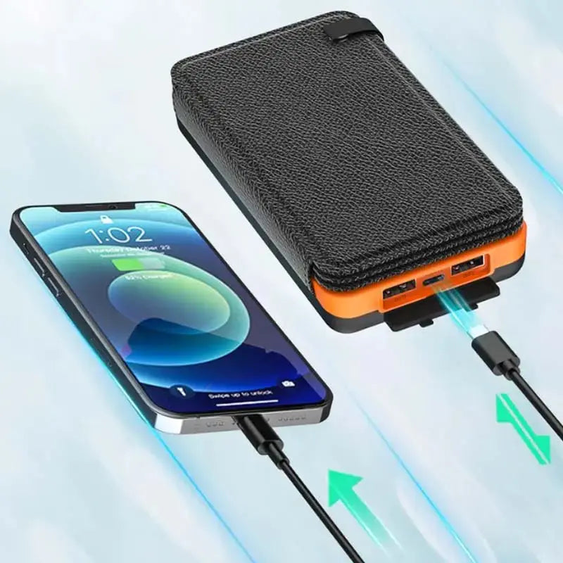 25000mAh Solar-Powerbank mit hoher Kapazität - schnelles Aufladen cetaut