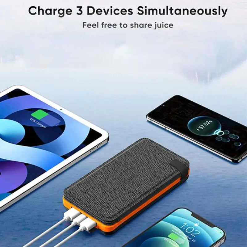 25000mAh Solar-Powerbank mit hoher Kapazität - schnelles Aufladen cetaut