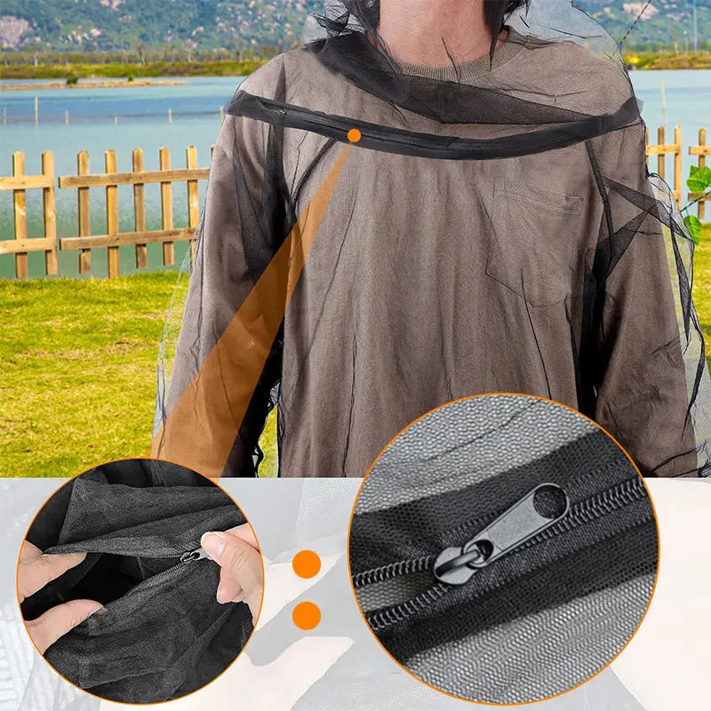 Outdoor Lightweight Anti-Mosquito Jacket & Pants & Shoe Covers & Mitts cetaut