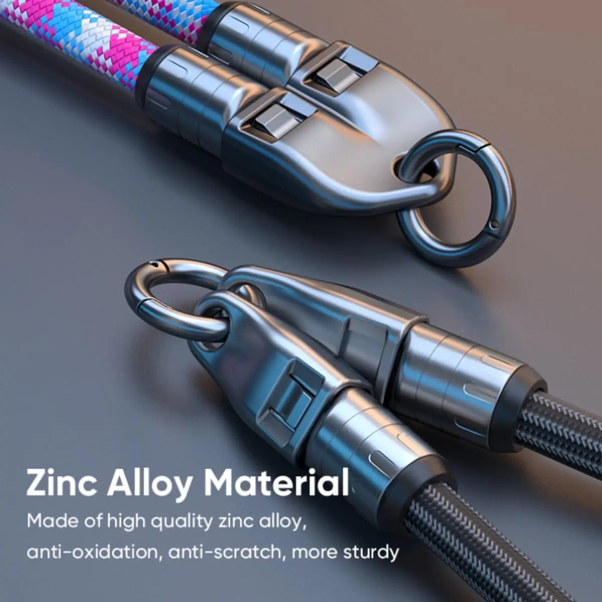 2 IN 1 Cell Phone Lanyard Fast Charging Data Cable cetaut
