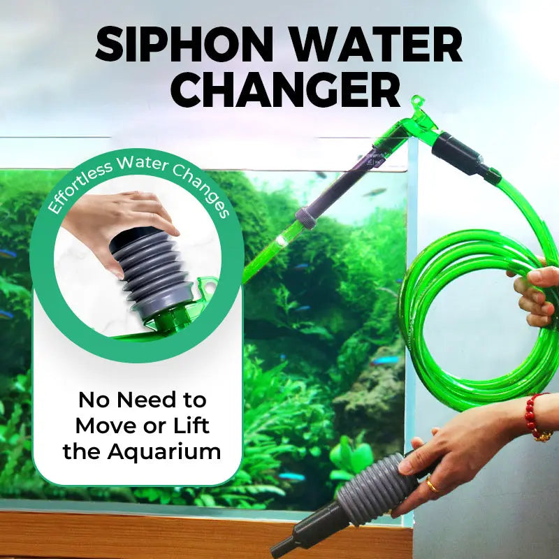 Aquarium-Siphon-Wasserwechsler mit Saugnapf cetaut