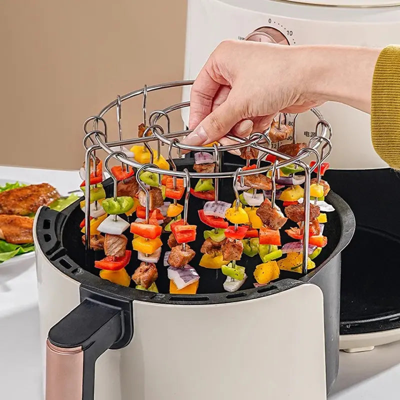 316 Stainless Steel Multi-Function Air Fryer Roasting Rack Set cetaut
