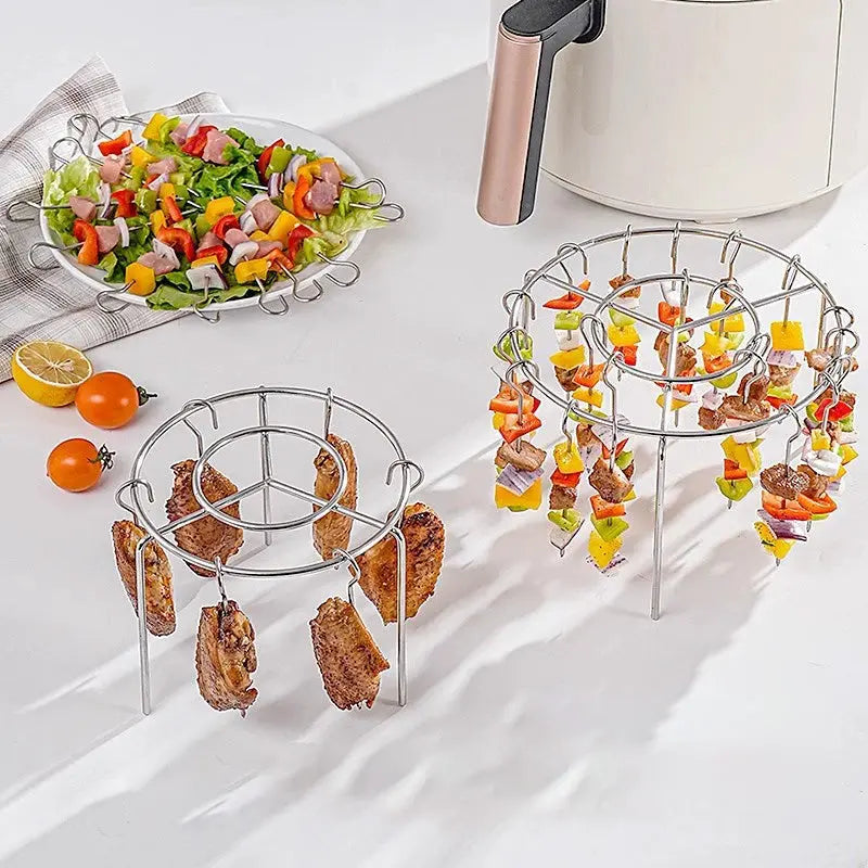316 Stainless Steel Multi-Function Air Fryer Roasting Rack Set cetaut