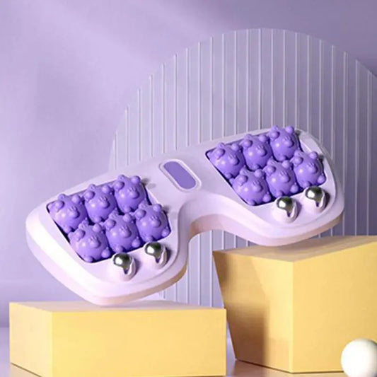 🎁 Mehr kaufen, mehr sparen! 💜🦶 Tragbare Doppelfußmassagewalze – Entspannung jederzeit und überall cetaut