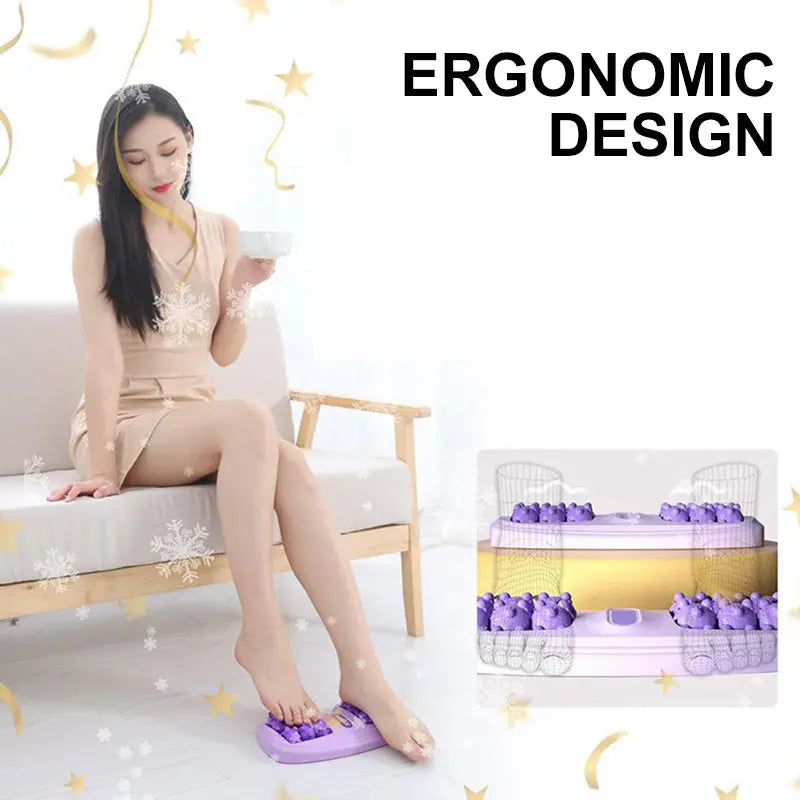🎁 Mehr kaufen, mehr sparen! 💜🦶 Tragbare Doppelfußmassagewalze – Entspannung jederzeit und überall cetaut
