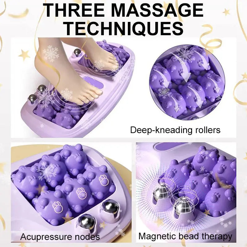🎁 Mehr kaufen, mehr sparen! 💜🦶 Tragbare Doppelfußmassagewalze – Entspannung jederzeit und überall cetaut