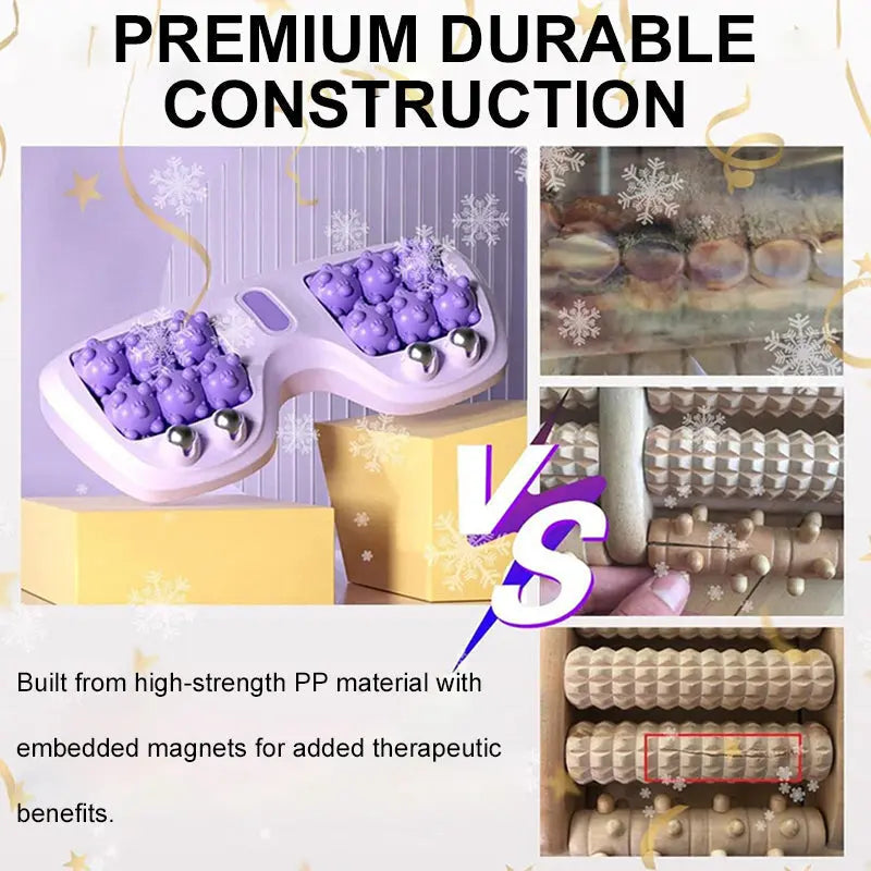 🎁 Mehr kaufen, mehr sparen! 💜🦶 Tragbare Doppelfußmassagewalze – Entspannung jederzeit und überall cetaut