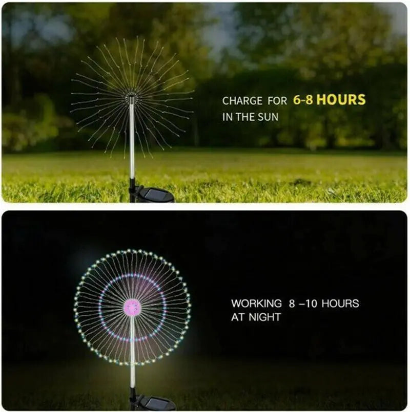 Wasserdichtes Solar Gartenfeuerwerk Licht cetaut