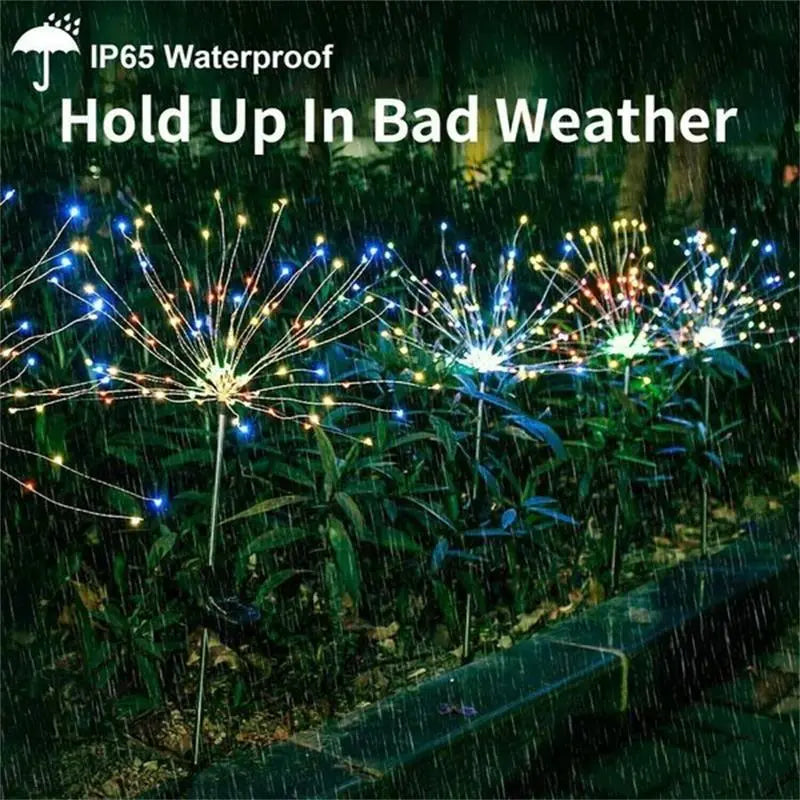 Wasserdichtes Solar Gartenfeuerwerk Licht cetaut