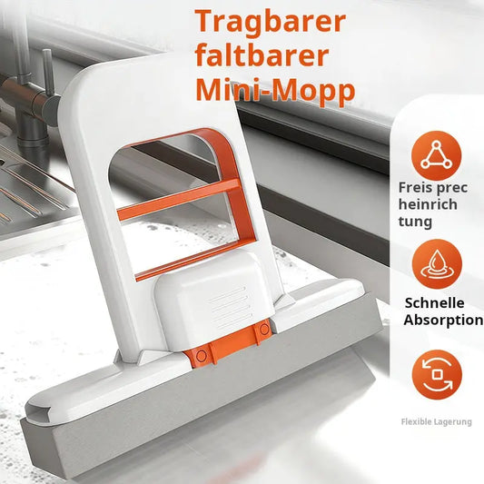🔥HEIßER VERKAUF🔥Tragbarer Mini-Wischmopp mit Selbstauswring-Funktion🧹 cetaut