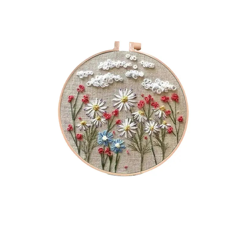 Stickrahmen-Blumen-Kit für Anfänger cetaut