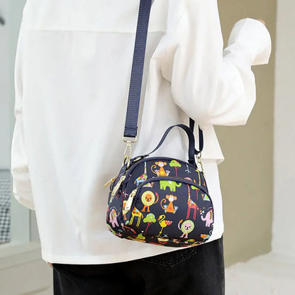 Cute & Stylish Multi-Compartment Printed Bag cetaut