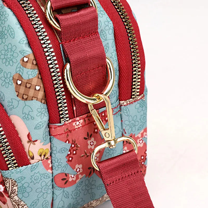 Cute & Stylish Multi-Compartment Printed Bag cetaut