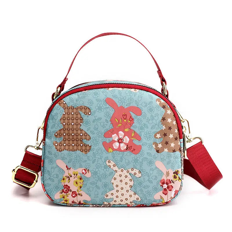 Cute & Stylish Multi-Compartment Printed Bag cetaut