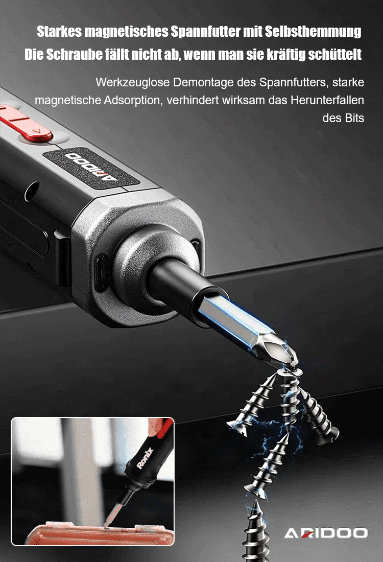 Multifunktionales Elektroschrauber-Set cetaut