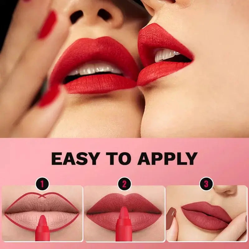 Rotierende, anspitzbare, matte Lippenstiftstifte cetaut