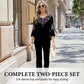 🔥Women's Velvet Rhinestone Top & Pants Set cetaut