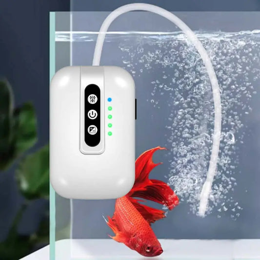 Tragbare, wiederaufladbare Luftpumpe für Aquarien im Freien cetaut