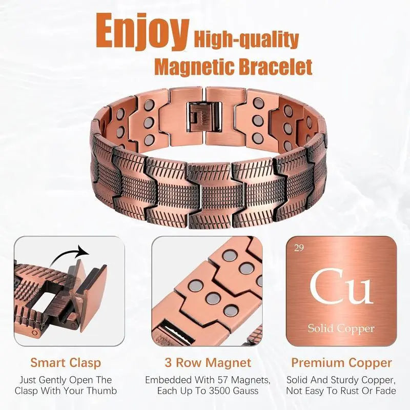 ⏳Begrenzte Zeit 50% Rabatt💥Copper magnetic bracelet——Relieve fatigue and promote blood circulation💖💖 cetaut