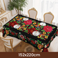 📢📢50 %  RABATT !! ⏰Mexikanische Tischdecke mit Blumenmuster und Wellenrand
