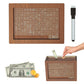🔥 Retro-Stil Holzspardose mit Zählwerk Sparschwein Handgefertigtes Sparschwein zum Sparen